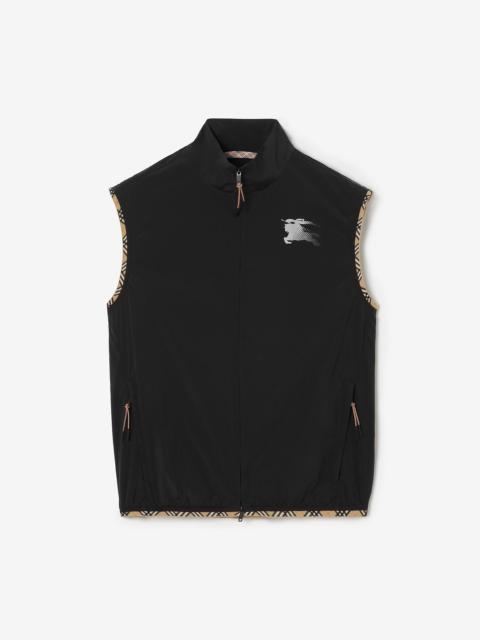 Burberry Check Trim Nylon Gilet