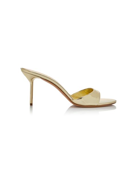PARIS TEXAS Lidia Patent Leather Sandals gold