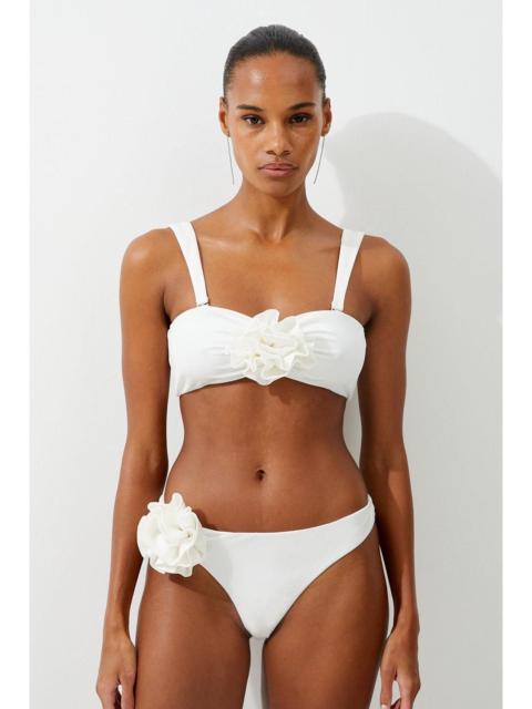 KAREN MILLEN Rosette Detail Bandeau Bikini Top