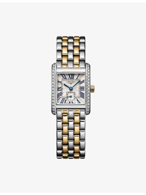 Longines Mini DolceVita 18ct Yellow-Gold, 0.456ct Diamond And Stainless-Steel Quartz Watch