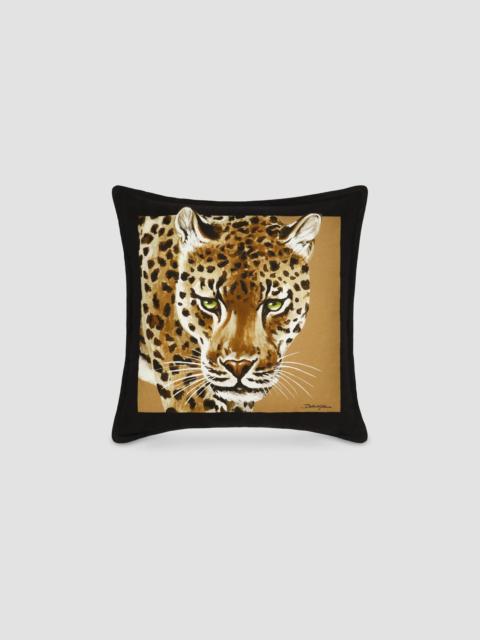 Dolce & Gabbana Leopard Graphic Cotton Cushion - Leopard