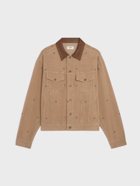 CELINE OVERSIZED TRUCKER JACKET IN CORDUROY