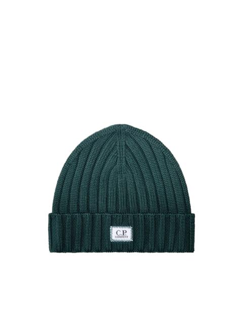 C.P. Company extrafine merino-wool logo beanie