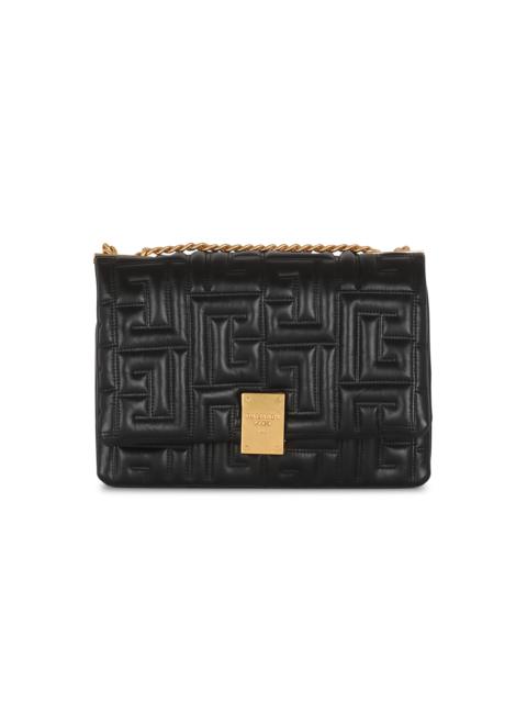Balmain 1945 Soft medium bag in quilted leather