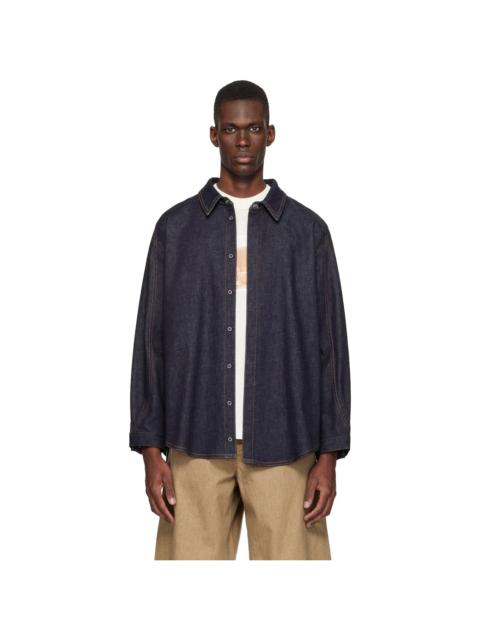 JACQUEMUS Navy 'The Amelo de-Nîmes' Denim Shirt