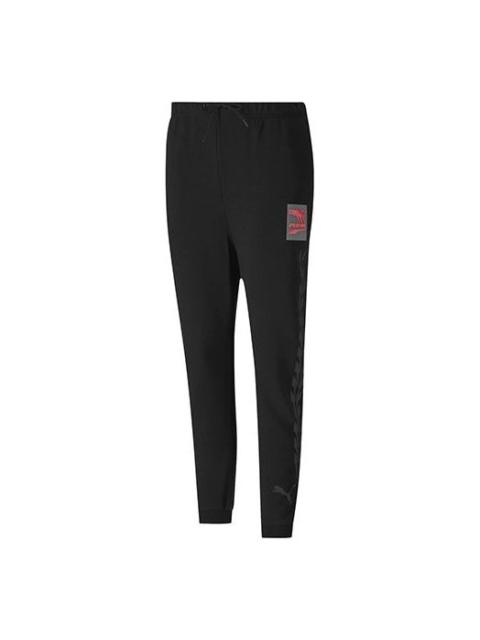 PUMA (WMNS) PUMA Knitting Sports Trousers Black/Red 599190-51