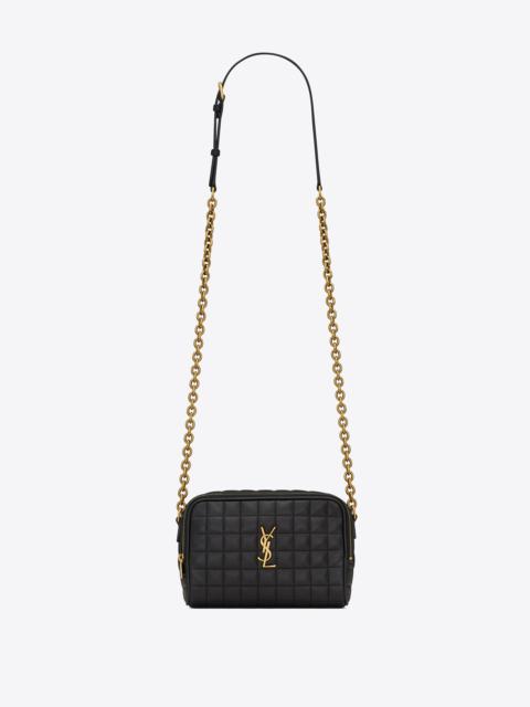 SAINT LAURENT cassandre matelassé carré mini camera bag in lambskin