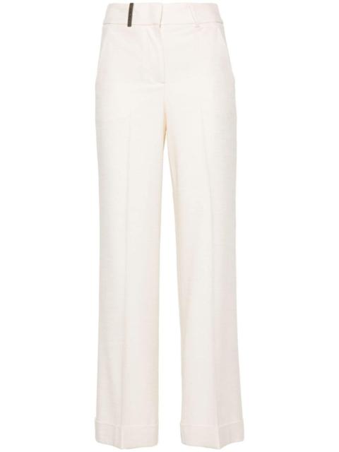 PESERICO high-waist wide-leg trousers