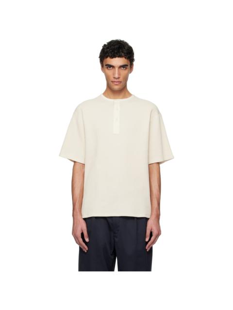 Nanamica Off-White Henry Neck Thermal Sweat Henley