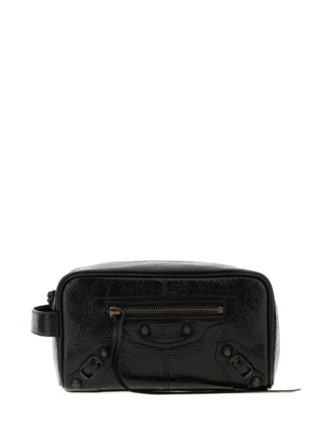 BALENCIAGA Balenciaga Lamb Leather Travel Wallet — Black