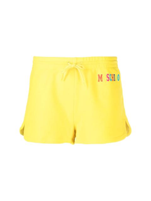 Moschino logo-print track shorts