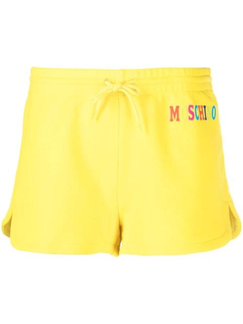 Moschino logo-print track shorts