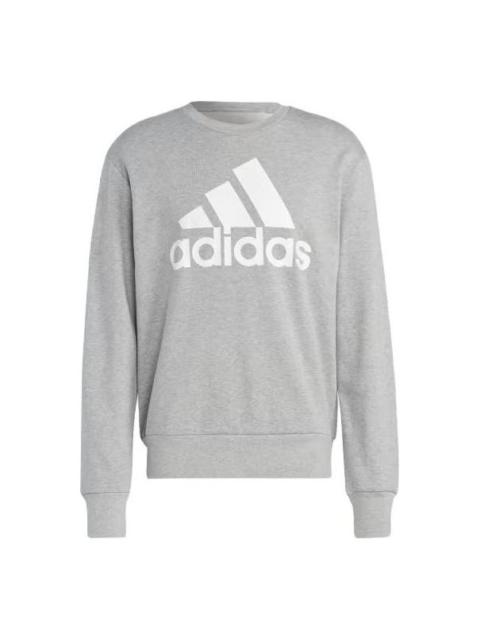 adidas Essentials French Terry Big Logo Sweatshirt 'Medium Grey Heather' IC9326