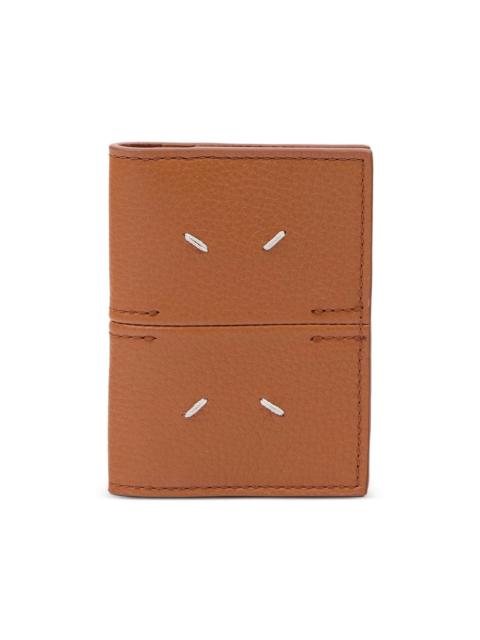 Maison Margiela stitch-detail leather card holder