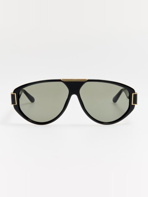 LINDA FARROW Rowan Sunglasses in Black