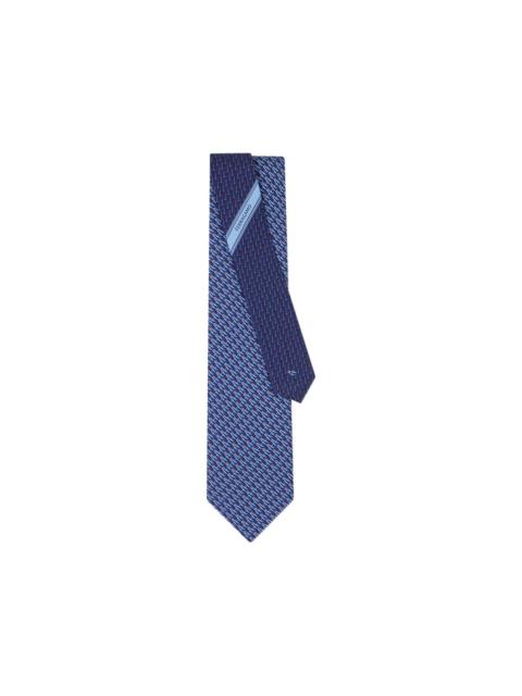 FERRAGAMO ski print silk tie