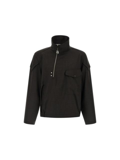 Kiko Kostadinov FARKAS PULLOVER JACKET - UMBER BROWN