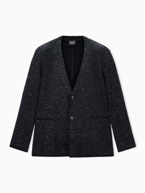 GIORGIO ARMANI BLAZER GIORGIO'S REGULAR FIT DOUBLE KNIT CASHMERE BLEND