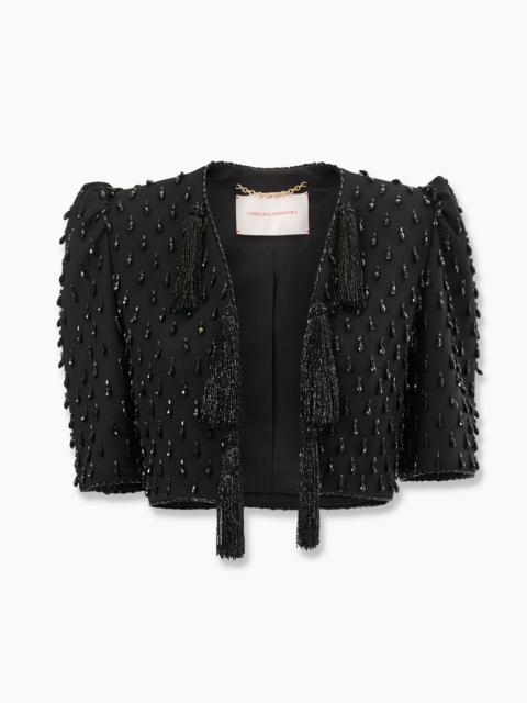 CAROLINA HERRERA Crystal-Embroidered Cropped Jacket