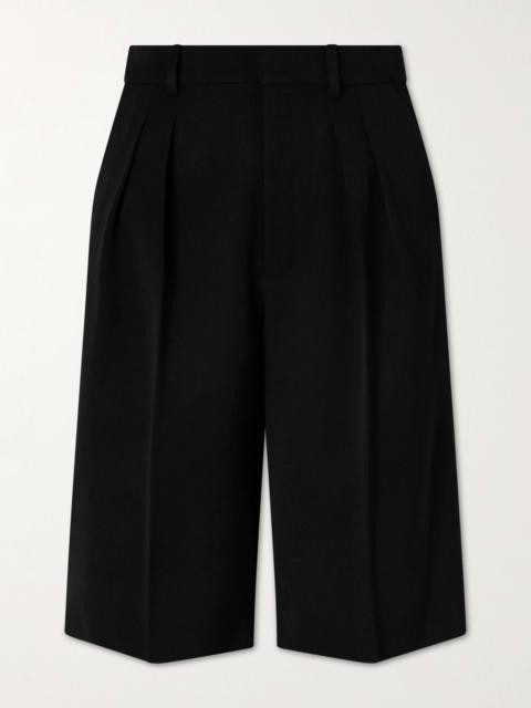SAINT LAURENT Wool Straight-leg Capri Pants