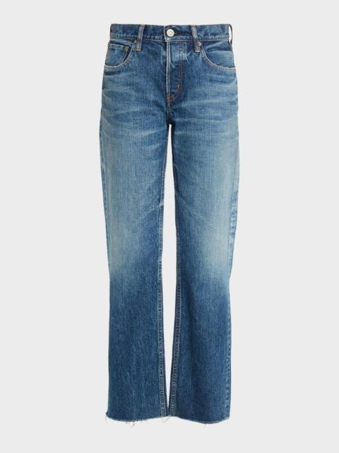 MOUSSY VINTAGE Needham Faded Straight-Leg Jeans