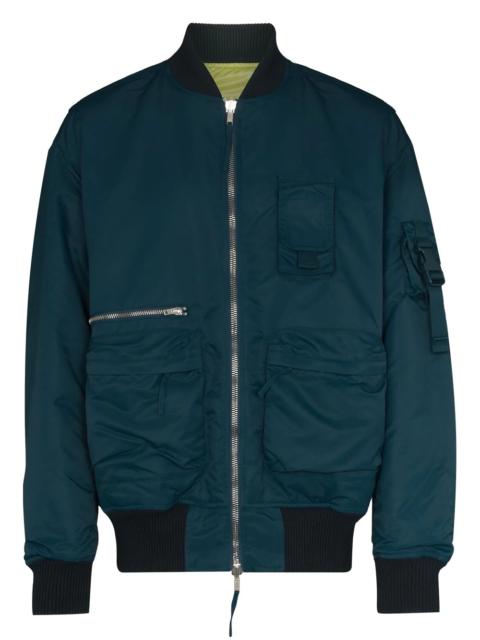 Helmut Lang reversible zip-up bomber jacket