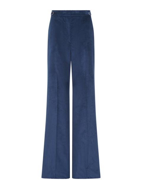 Vesta Flare Pant in Electric Navy Sea Island Cotton Corduroy