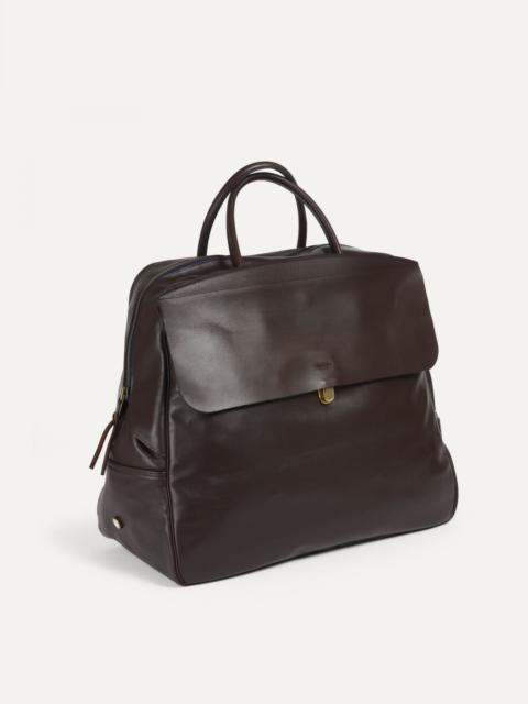 Bleu de Chauffe ZOOM LISCIO TRAVEL BAG - BROWN