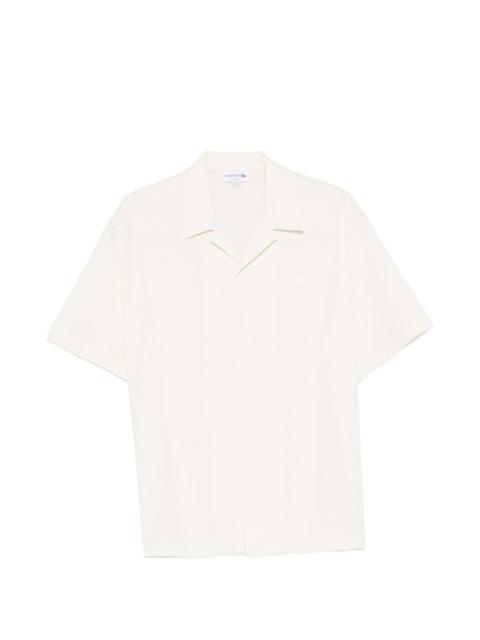 LACOSTE seersucker striped shirt