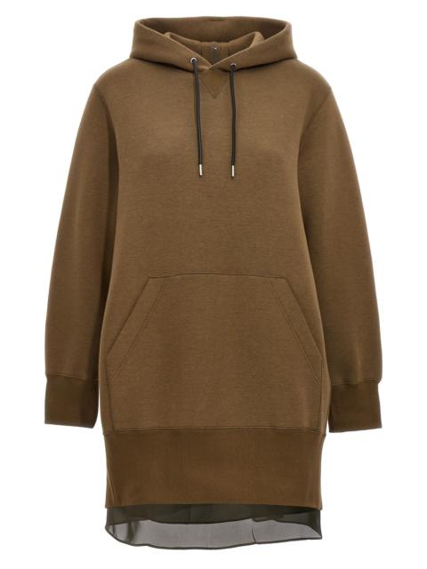 Hooded sweatshirt dress