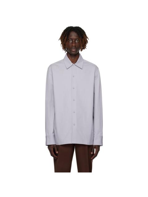Jil Sander Gray Button Shirt