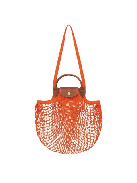 Longchamp Le Pliage Filet L Mesh bag Orange - Canvas