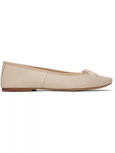 A.P.C. Beige Leah Ballerina Flats