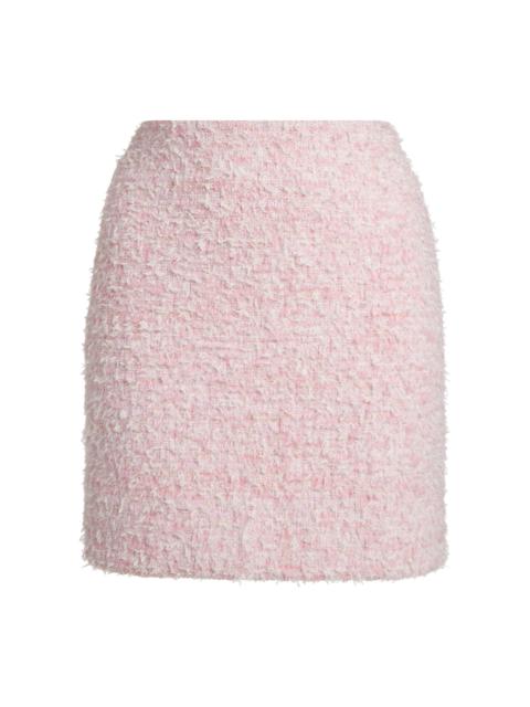 BALENCIAGA Cotton Tweed Mini Skirt pink
