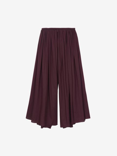The Frankie Shop Gaeta Wide Corded Waistband Culottes - Burgundy