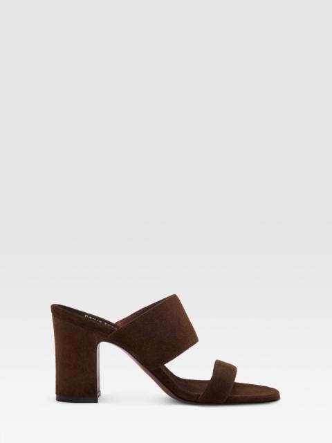 PARIS TEXAS SUEDE LEATHER MULE