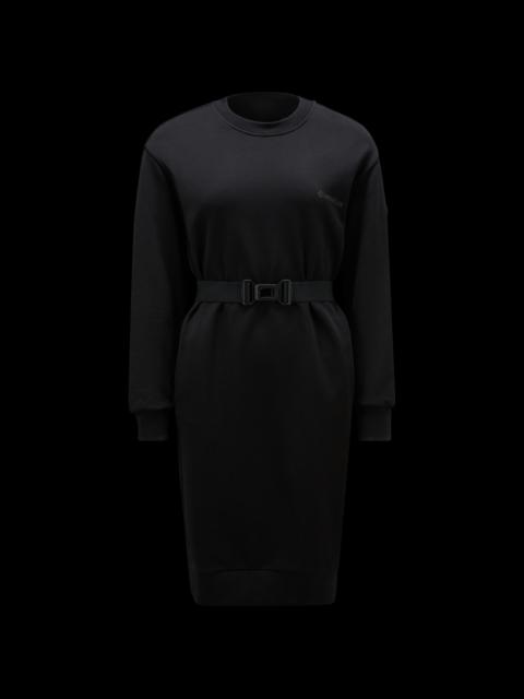 ワンピース MONCLER BLACK COTTON SWEATSHIRT DRESS Moncler Black Cotton Sweatshirt Dress – LOZURI®