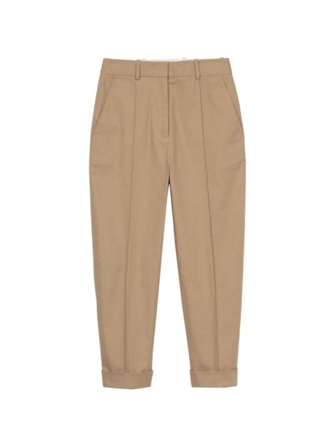 tapered-leg cropped trousers