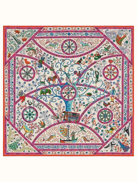 Hermès Peuple du Vent shawl 140