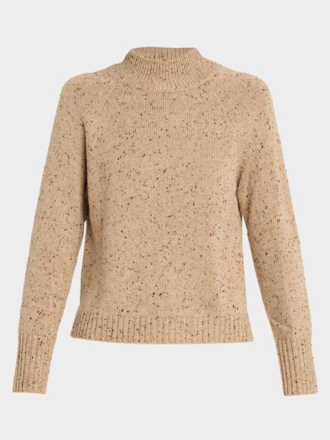 KOBI HALPERIN Isabel Speckled Mock-Neck Sweater