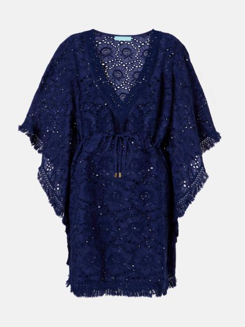 MELISSA ODABASH Ivy broderie anglaise cotton kaftan