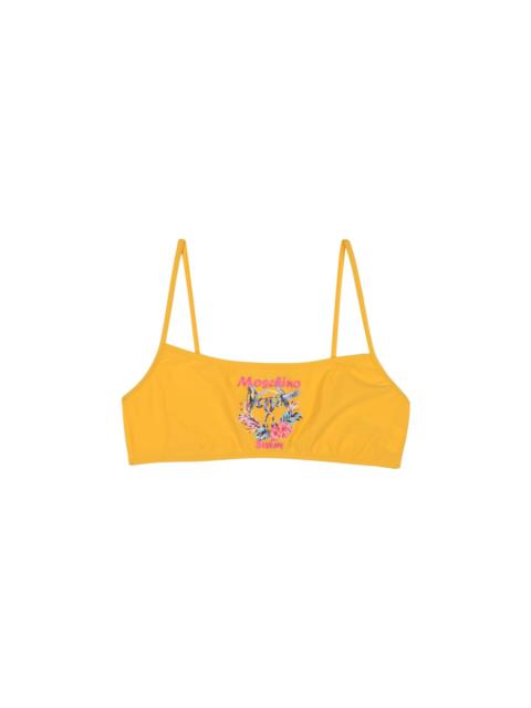 Moschino "parrot" Bikini Top