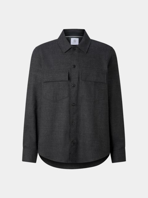 BOGNER Heiko Virgin Wool Shirt in Anthracite