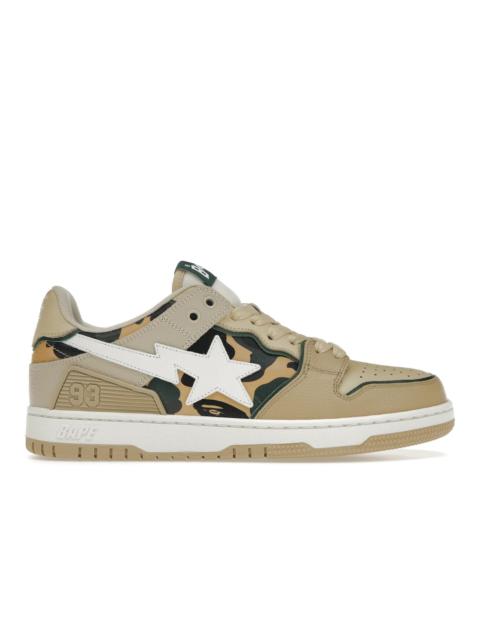 A BATHING APE® A Bathing Ape Sk8 Sta Beige Yellow Camo