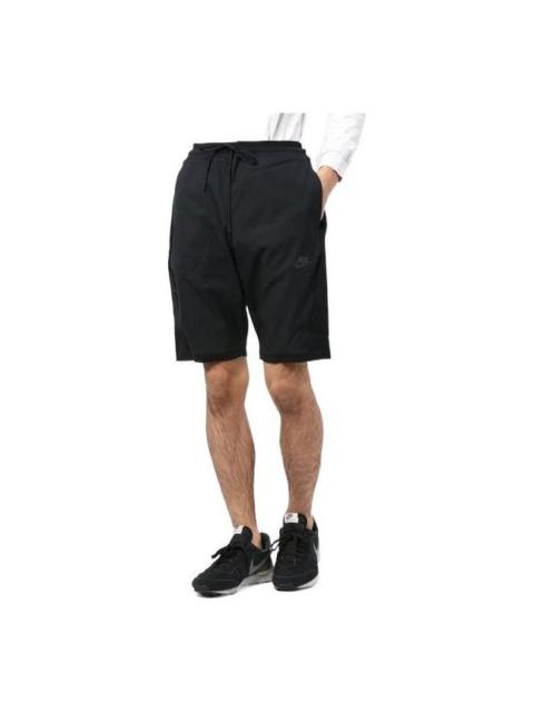 Nike Men's Nike Solid Color Logo Drawstring Shorts Black 886180-010