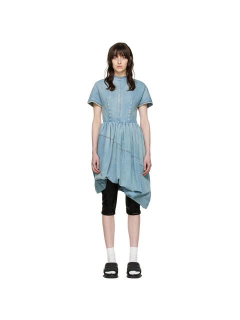 We11done Blue Denim Mini Dress