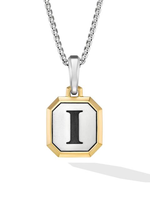 DAVID YURMAN Men's Initial Amulet in Sterling Silver - I Silver