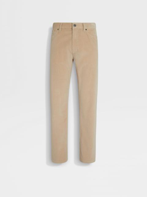ZEGNA LIGHT TAUPE CASHCO ROCCIA PANTS