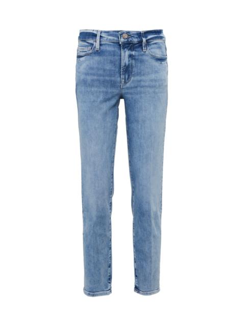 FRAME Le Nouveau straight mid-rise jeans