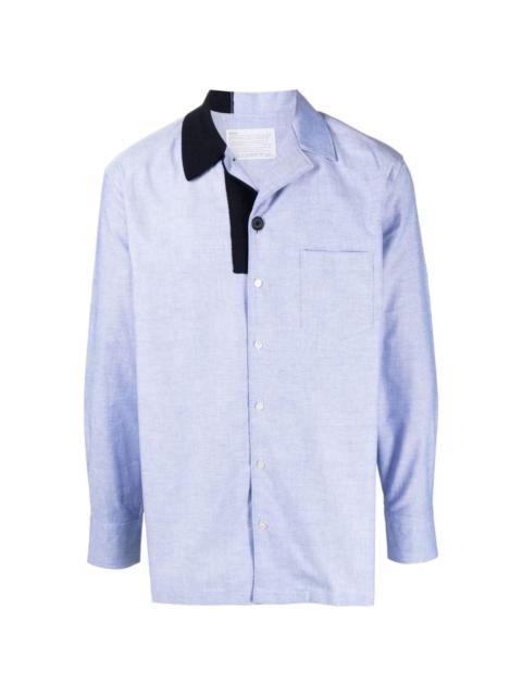 Kolor button-up long-sleeved shirt